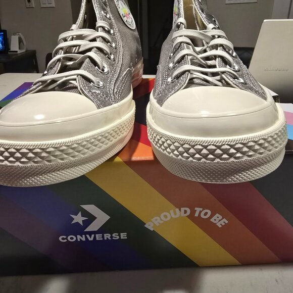 NEW 2024 Chuck 70 High Pride 2024 Converse Sneakers Chuck 70 A10214C SIZE 10 NEW - Picture 6 of 16